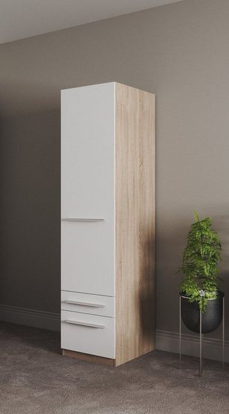 priess Kleiderschrank Schrank Garderobe Wäscheschrank Barcelona in 5 Breiten viel Stauraum, geräumige Schubkästen, mit Spiegel, MADE IN GERMANY