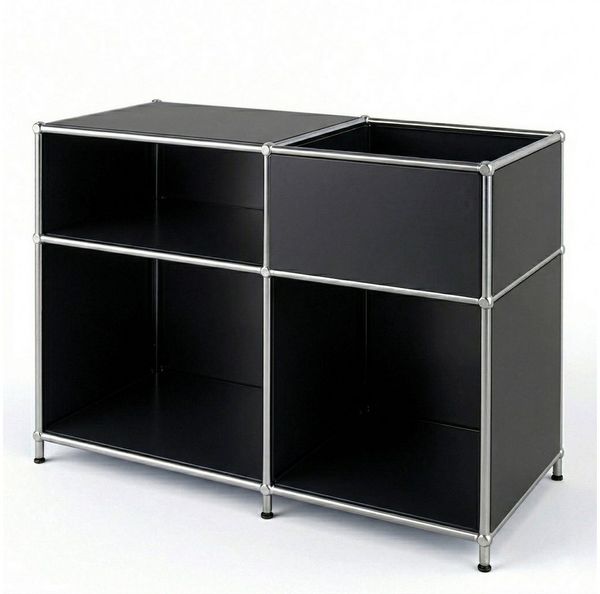 Floordirekt Sideboard Metall Concept Epure MK-030 Metallregal Stauraumfach, 3 Ablagen, B88×T40×H65 cm