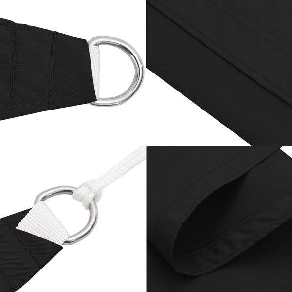 vidaXL Sonnensegel Oxford-Gewebe Rechteckig 3x4 m Schwarz 135760 Bild 7