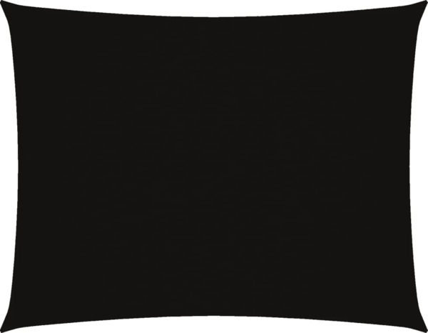 vidaXL Sonnensegel Oxford-Gewebe Rechteckig 3x4 m Schwarz 135760