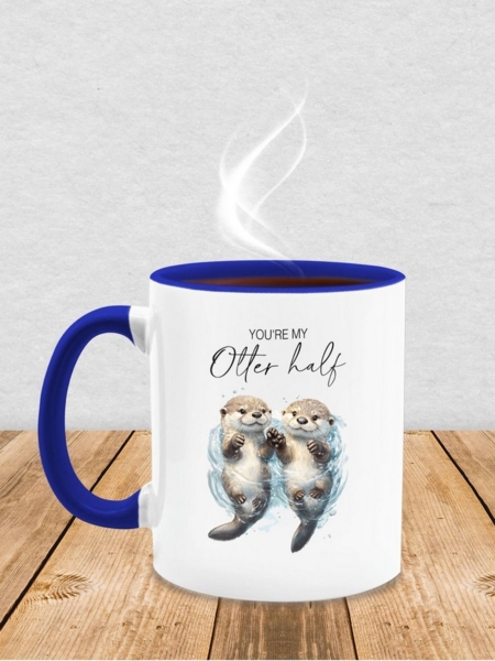 Shirtracer Tasse You are my otter half I Otter Geschenk Pärchen Geschenke I Geschenk fü, Keramik, Pärchen Bild 3