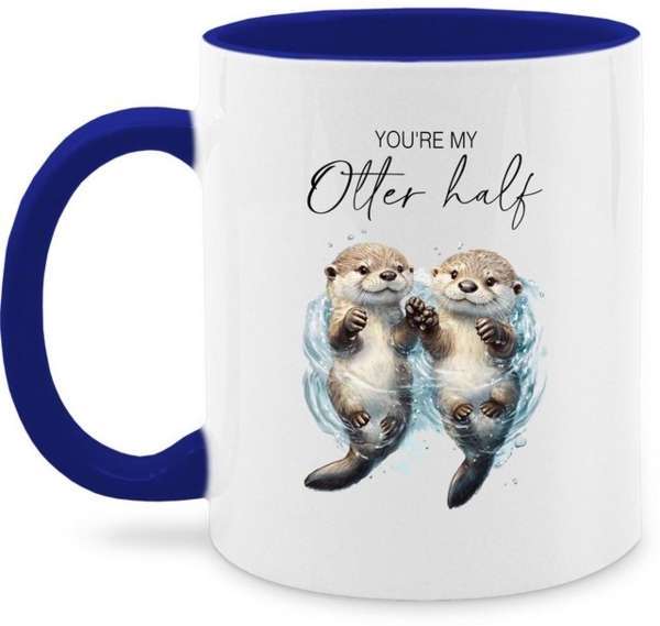 Shirtracer Tasse You are my otter half I Otter Geschenk Pärchen Geschenke I Geschenk fü, Keramik, Pärchen Bild 4
