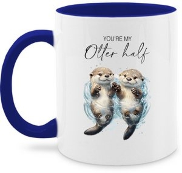 Shirtracer Tasse You are my otter half I Otter Geschenk Pärchen Geschenke I Geschenk fü, Keramik, Pärchen Bild 6