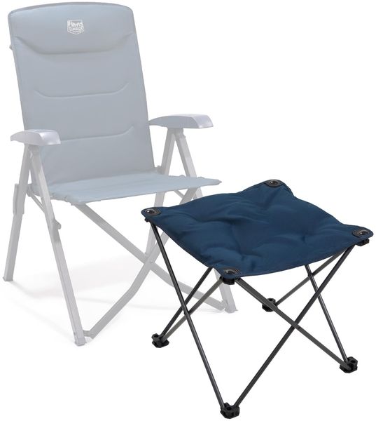 TIMBER RIDGE Klapphocker Camping Fußhocker Höhe von 46cm Campinghocker gepolstert leicht tragbar als Fußstütze für Camping Garten Strand 48 x 48 x 46 cm belastbar bis 80kg