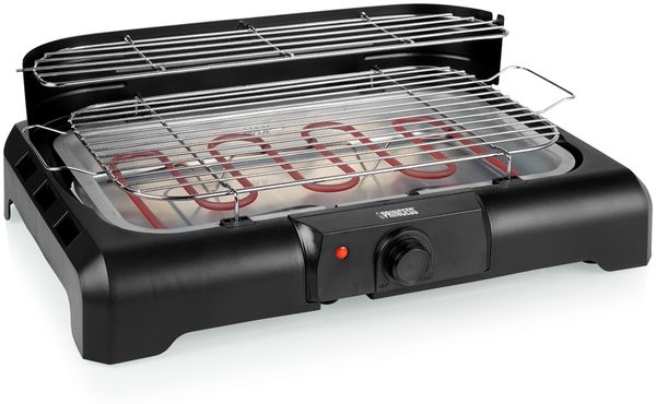 2in1 Standgrill & Tischgrill mit Grillzange 40x25cm, 2200Watt, 78 x 36 x 98 cm Bild 4