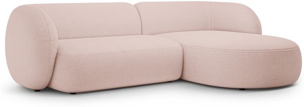 Micadoni Ecksofa Kate 3-Sitzer Rechts Boucle Puderrosa Bild 2