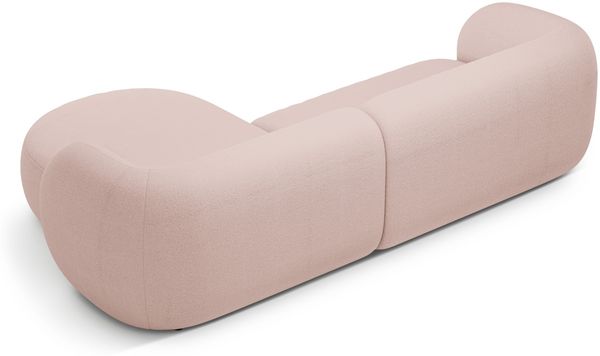 Micadoni Ecksofa Kate 3-Sitzer Rechts Boucle Puderrosa Bild 3