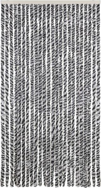 vidaXL Fliegenvorhang Grau, Schwarz und Weiß 100x200 cm Chenille 377336 Bild 3