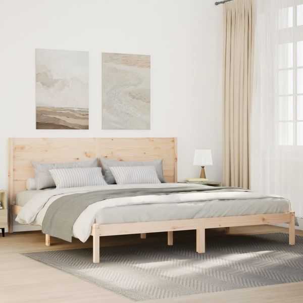 vidaXL Massivholzbett Extra Lang ohne Matratze 200x220 cm 3309291