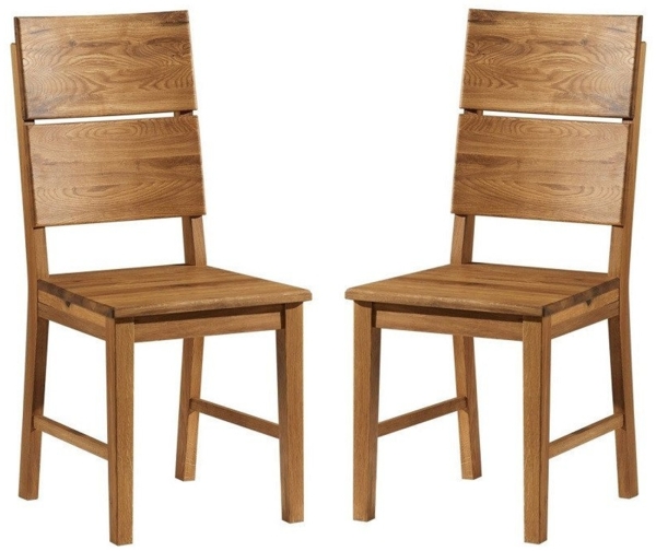 Esszimmerstuhl 2er-Set "Mike" Wildeiche massiv
