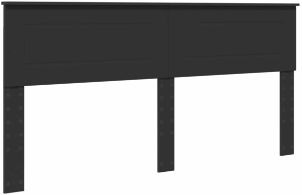 vidaXL Bettrahmen mit Kopfteil Schwarz 180x200 cm Holzwerkstoff 3407842 Bild 5