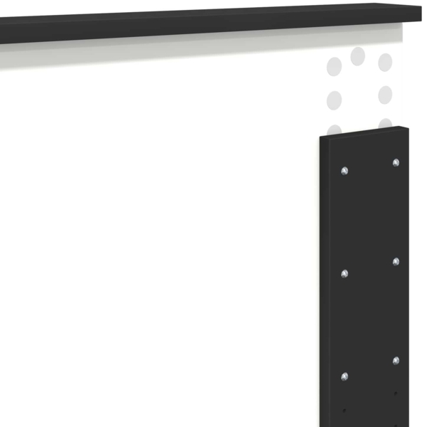 vidaXL Bettrahmen mit Kopfteil Schwarz 180x200 cm Holzwerkstoff 3407842 Bild 10