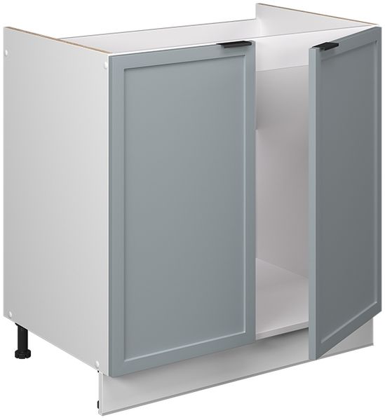 Spülenunterschrank Fame-Line Hellblau-grau 80 cm , AP Anthrazit Vicco Bild 5