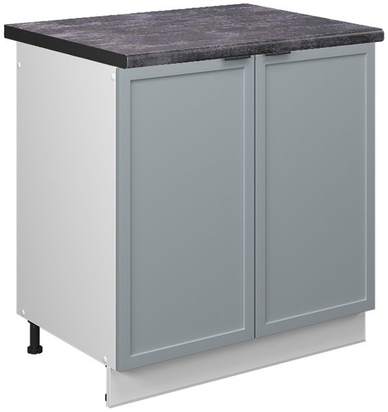 Spülenunterschrank Fame-Line Hellblau-grau 80 cm , AP Anthrazit Vicco