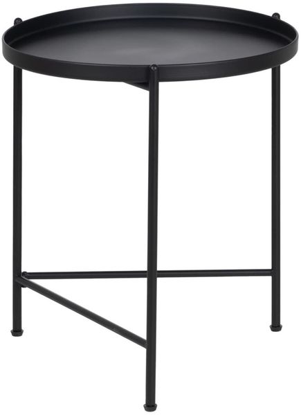 BigBuy Home Beistelltisch 50 x 50 x 58 cm, Schwarz Metall (2 Stück)