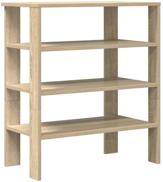 vidaXL Schuhregal Sonoma-Eiche 61x32x70 cm Holzwerkstoff 859844