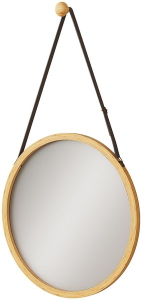 Spiegel Mirno Bambus 38 x 38 cm mit verstellbarem Gurt Vicco