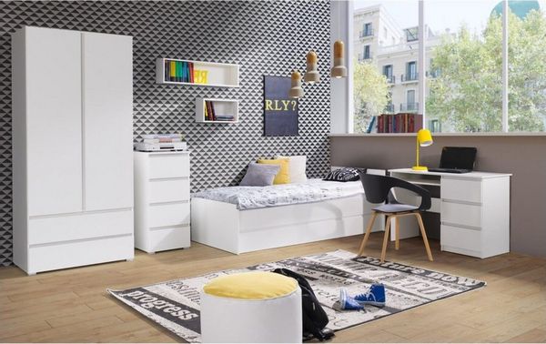Beautysofa Bücherregal Geräumiges Bücherregal mit Schubladen COSMO, (B:92/H:204/T:34 CM sonoma, eiche rivera, weiß)