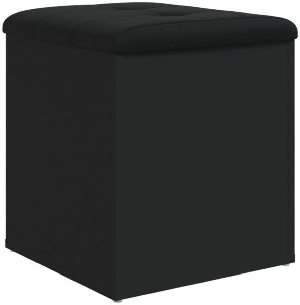 vidaXL Sitzbank mit Stauraum Schwarz 42x42x45 cm Holzwerkstoff 835034 Bild 4