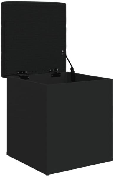 vidaXL Sitzbank mit Stauraum Schwarz 42x42x45 cm Holzwerkstoff 835034 Bild 2