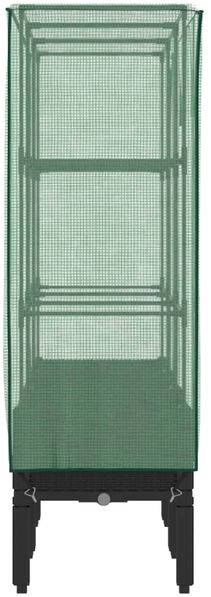 vidaXL Hochbeet mit Gewächshaus-Aufsatz Rattan-Optik 120x40x140 cm 4015820 Bild 5