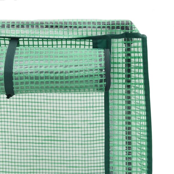 vidaXL Hochbeet mit Gewächshaus-Aufsatz Rattan-Optik 120x40x140 cm 4015820 Bild 7
