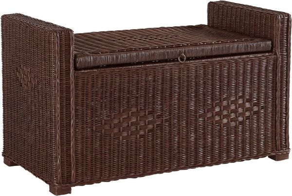 Home affaire Sitztruhe Schönerempfang, TOPSELLER! (Rattan-Bank, OTTOs Choice), Belastbar bis max. 80 Kg, mit Stauraum