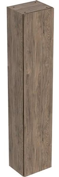 Hochschrank iCon 1 Tür Nussbaum-Holzstruktur