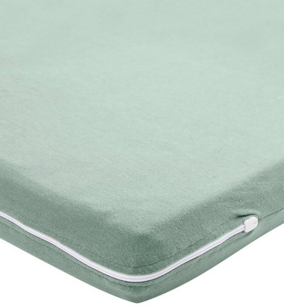 Meyco Baby Spannbettlaken Uni Stone Green, Jersey, Gummizug: Rundum, (1 Stück), 60x120 cm