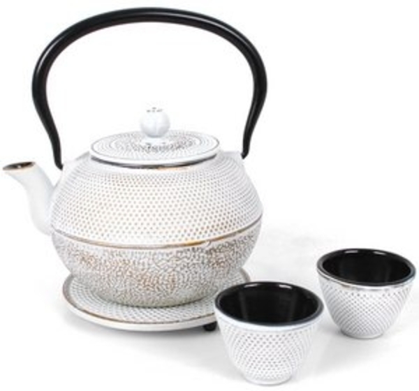 ECHTWERK Teeservice (4-tlg), 2 Personen, Gusseisen, Gusseisen, im Vintage-Design, 1,1 Liter, mit abnehmbarem Sieb Bild 6