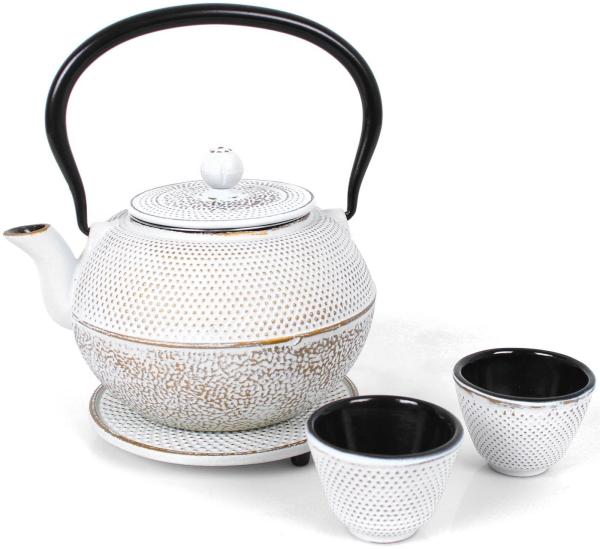 ECHTWERK Teeservice (4-tlg), 2 Personen, Gusseisen, Gusseisen, im Vintage-Design, 1,1 Liter, mit abnehmbarem Sieb Bild 1