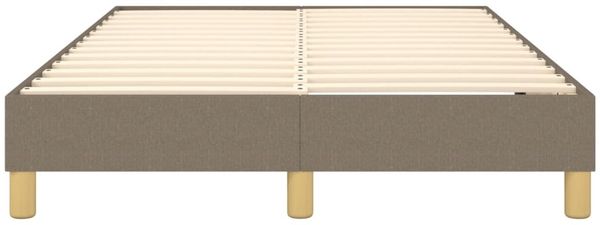 vidaXL Polsterbett, Stoff, 25,0 cm, Taupe, 120x200 cm, Natur Bild 5