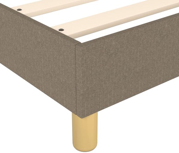 vidaXL Polsterbett, Stoff, 25,0 cm, Taupe, 120x200 cm, Natur Bild 7