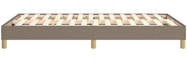 vidaXL Polsterbett, Stoff, 25,0 cm, Taupe, 120x200 cm, Natur Bild 6
