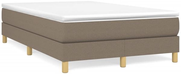 vidaXL Polsterbett, Stoff, 25,0 cm, Taupe, 120x200 cm, Natur Bild 2