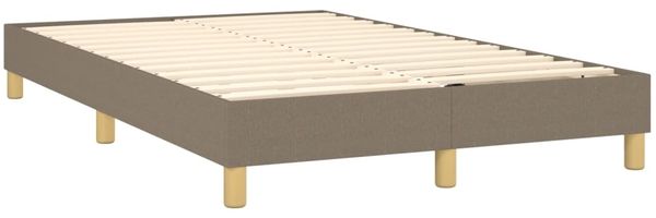 vidaXL Polsterbett, Stoff, 25,0 cm, Taupe, 120x200 cm, Natur Bild 4