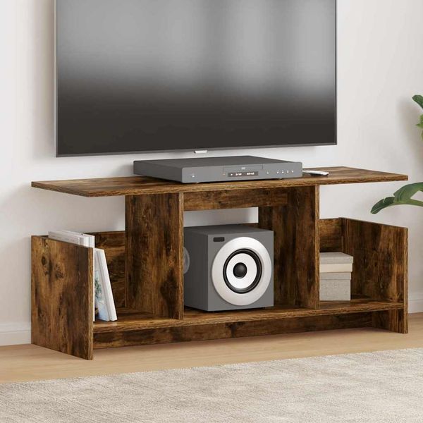 vidaXL TV-Ständer Geräucherte Eiche 102 x 35 x 45 cm Holzwerkstoff 890996