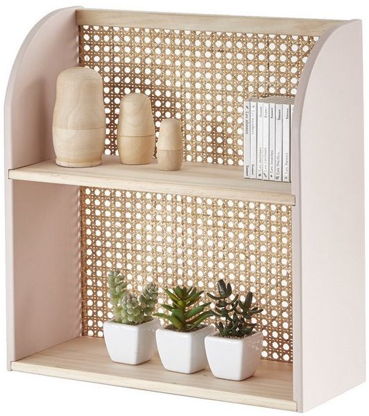 vertbaudet Wandregal Wandregal mit Rattan POESIE Kinderzimmer