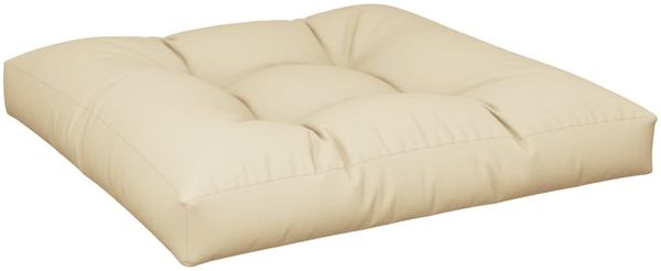 vidaXL Palettenkissen Beige 80x80x12 cm Stoff 360494 Bild 2