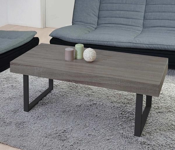 Mendler 'Kos T576' Couchtisch/Wohnzimmertisch aus FSC-zertifiziertem Holz, dunkle Eiche, 110x60 cm