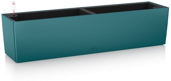 Lechuza® Balkonkasten Balconera Color 80 Petrolblau Wasserspeicher