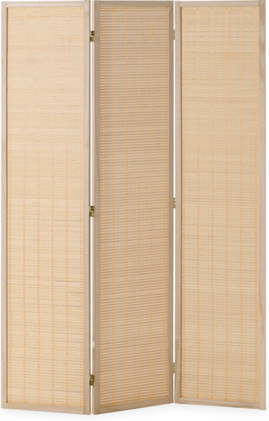 Paravent Raumteiler 3 teilig Bambus Lamellen Raumtrenner Holz Natur Trennwand Sichtschutz Spanische Wand