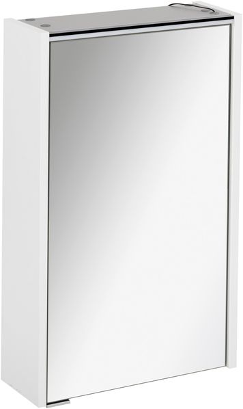 Fackelmann DENVER LED Spiegelschrank 42 cm breit, Weiß