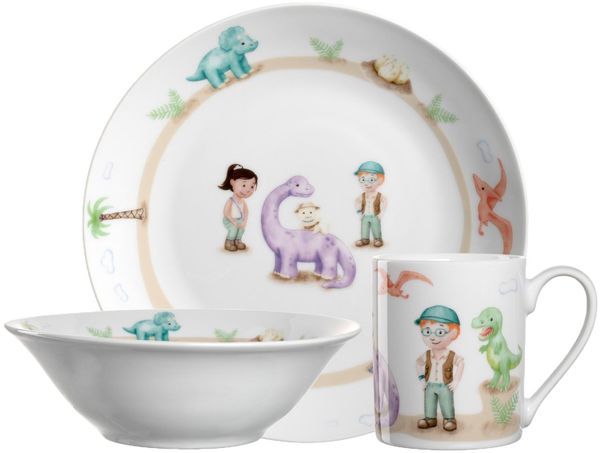 Leonardo Dino Kinder-Geschirr Set 3-tlg.