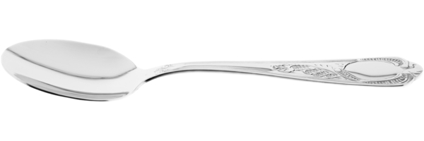 Rococo 6-teiliges Esslöffel-Set aus hochwertigem 18/10-Edelstahl - Silber