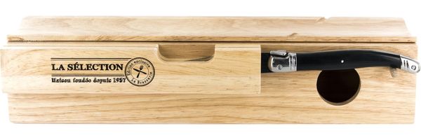 COOK CONCEPT Bistrot Kd3158 Laguiole – Wurstkäse und Messer aus Holz Beige, 32,7 x 10,8 x 7,7 cm