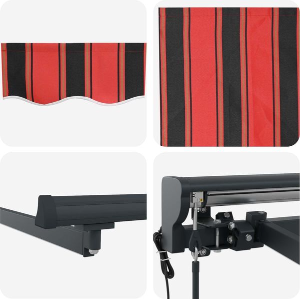 vidaXL Elektrische ausziehbare Markise 3 x 2,5 m 3421545 Bild 9