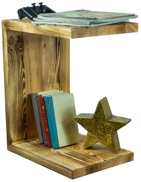 Kistenkolli Altes Land Allzweckkiste 2er Set Beistelltisch 50x40x30cm Sitzhocker in geflammt (Kein)