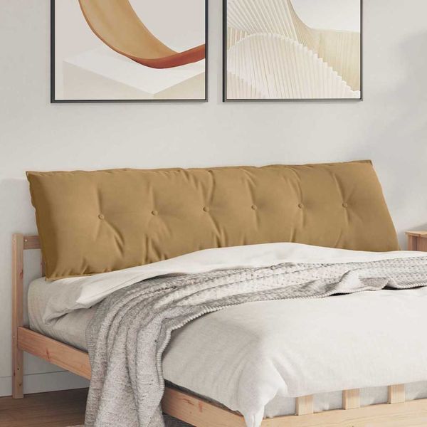 vidaXL Rückenkissen Braun 180 x 50 cm Cordstoff 42014941