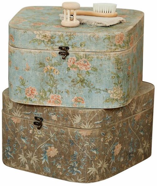 Mirabeau Dekokorb Box 2er Set Mafleur bunt (2er Set, 2er Set)